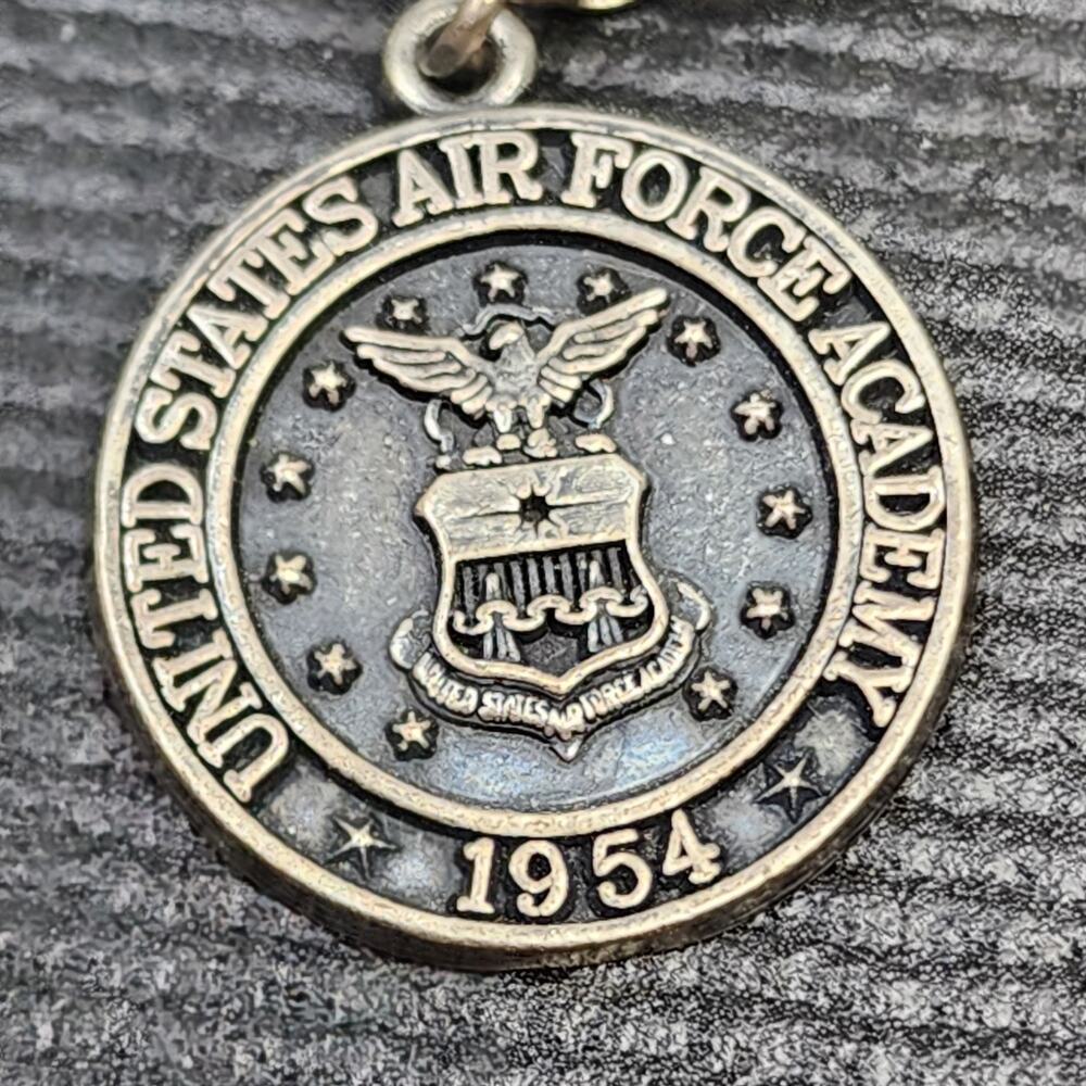 Sterling Silver Charm Bracelet Air Force Academy Falcon Chapel Falcon Cadet 34g - Picture 9 of 16